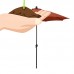 Sunline 9' Patio Market Umbrella in Polyester with Bronze Aluminum Pole Fiberglass Ribs 3-Way Tilt Crank Lift   567156583